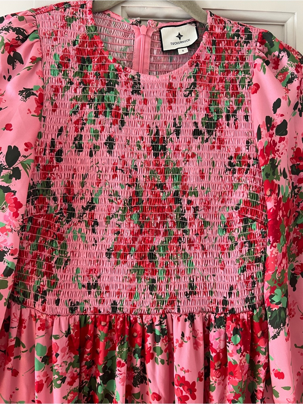 Tuckernuck Pink Peony Meadows Libby Long Sleeve Maxi Dress - Picture 4 of 5